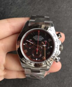 rolex daytona black red
